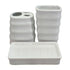 Ceramic Soap Dish Set with Toothbrush Holder and Tumbler, Set of 3 Bathroom Accessories for Home (C3107)