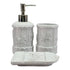 Ceramic Soap Dispenser Set with Toothbrush Holder and Soap Dish, Set of 3 Bathroom Accessories for Home (C3129)