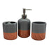 Ceramic Soap Dispenser Set with Toothbrush Holder and Tumbler, Set of 3 Bathroom Accessories for Home (C3132)